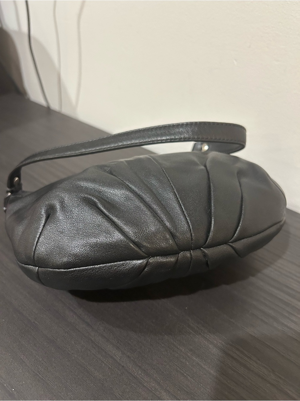 Coach Ashley Small Black Leather shoulder/wristlet bag EUC - Picture 10 of 13